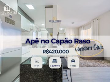 Apartamento em Condomínio Club no Capão Raso/Pinheirinho
