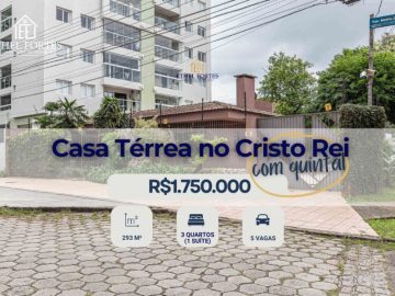 Casa térrea com Quintal à Venda