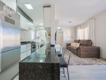 SALA DE ESTAR E JANTAR INTEGRADAS COM A COZINHA