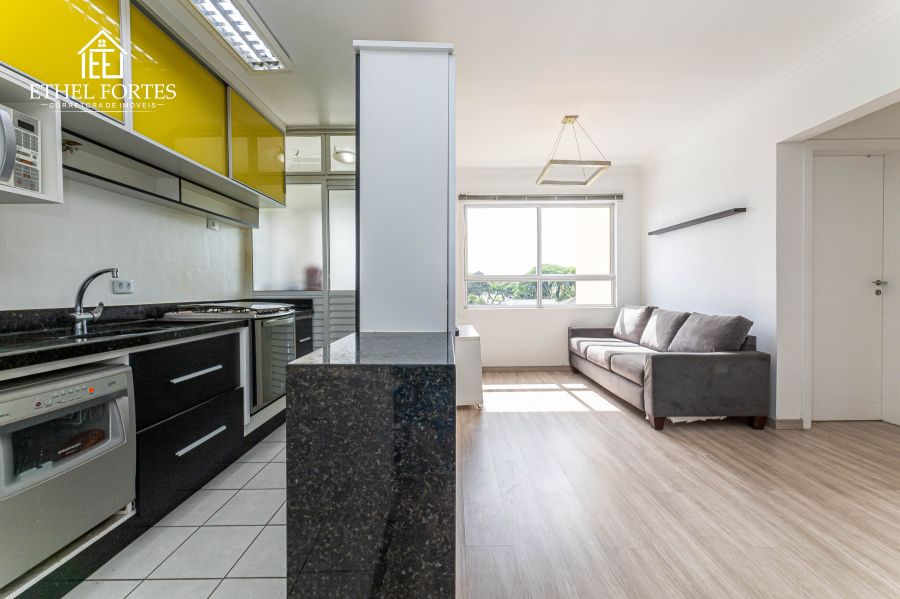 SALA COM 2 AMBIENTES COM COZINHA CONJUGADA