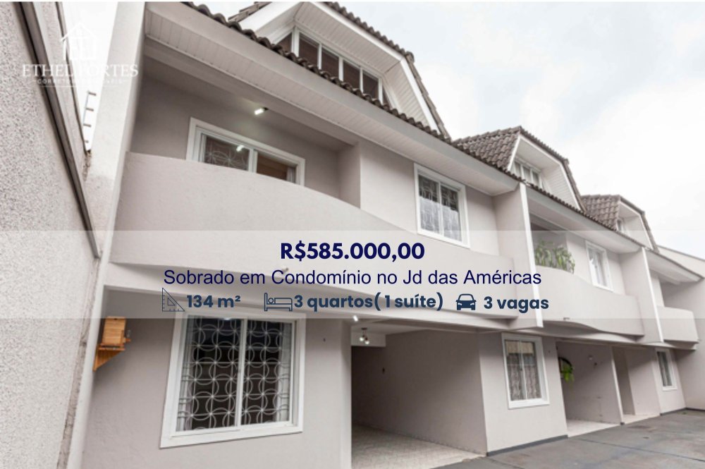Sobrado em Condomínio - Venda - Jardim das Américas - Curitiba - PR