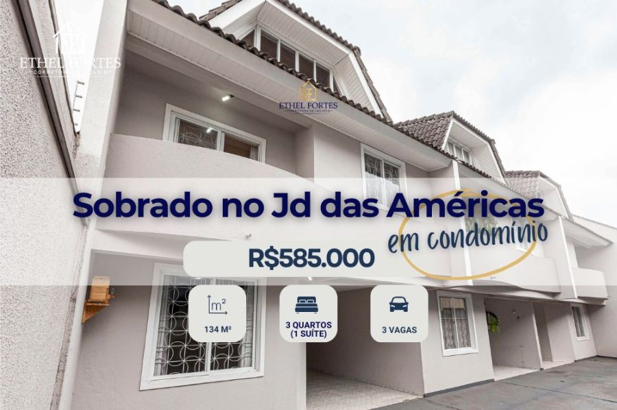 Sobrado em Condomínio - Venda - Jardim das Américas - Curitiba - PR