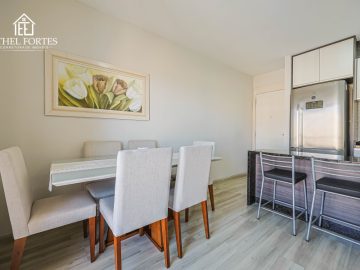 SALA DE ESTAR E JANTAR INTEGRADAS COM MVEIS PLANEJADOS