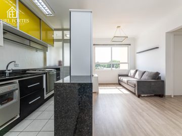 SALA COM 2 AMBIENTES COM COZINHA CONJUGADA